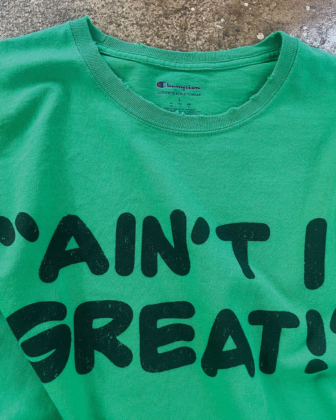 Vintage Champion "AIN'T I GREAT?" Custom 상품이미지3