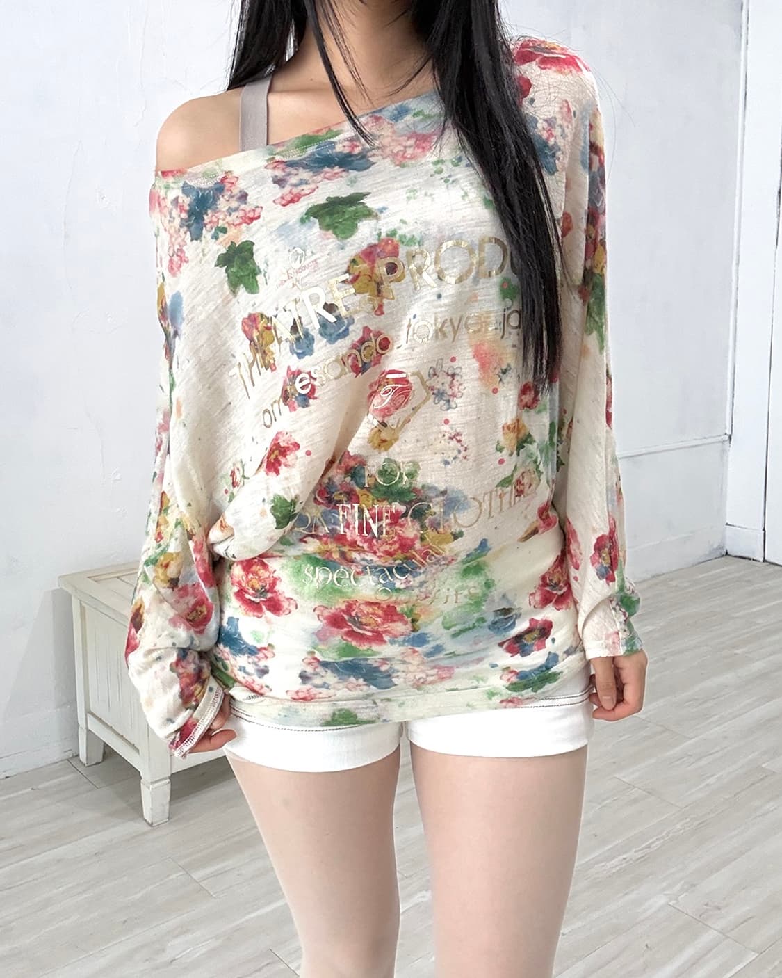 Floral Batwing Long Sleeve 상품이미지3