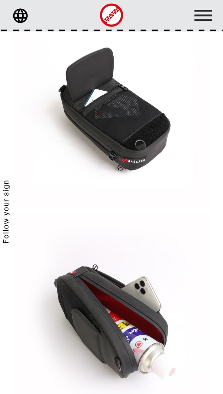 새제품 백래쉬 BLOK(M) 크로스백 힙색 양화대교 상품이미지4