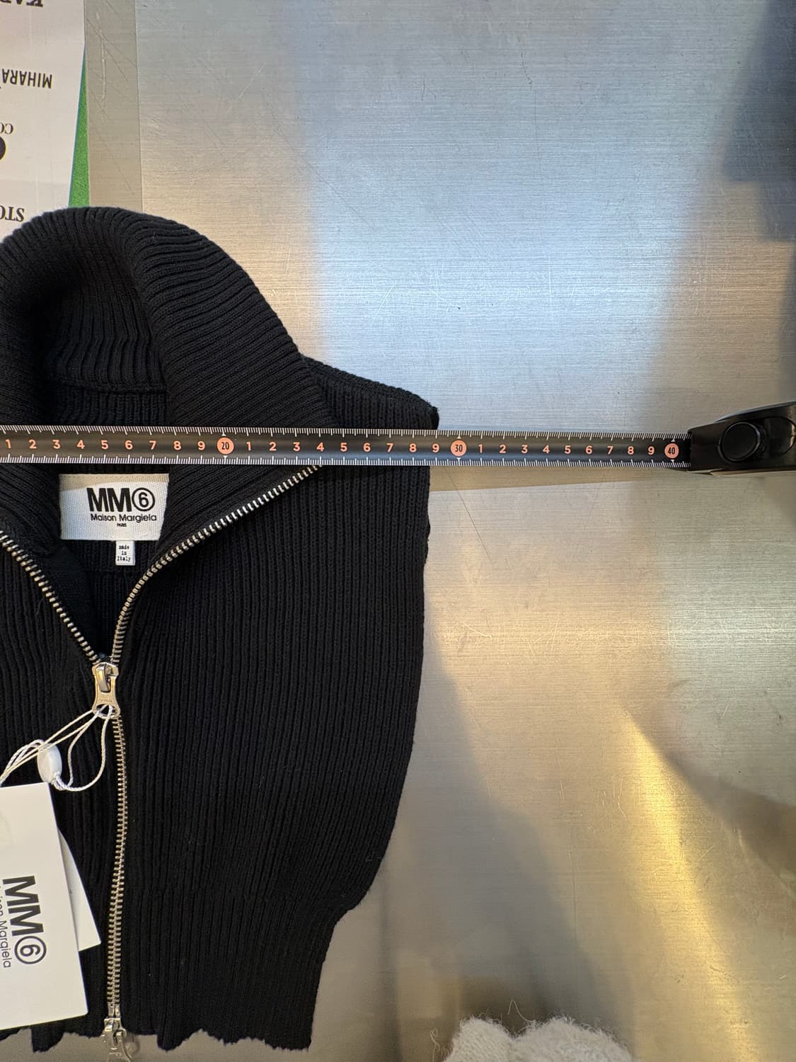 엠엠식스 립 하프집 니트 워머 상품이미지8