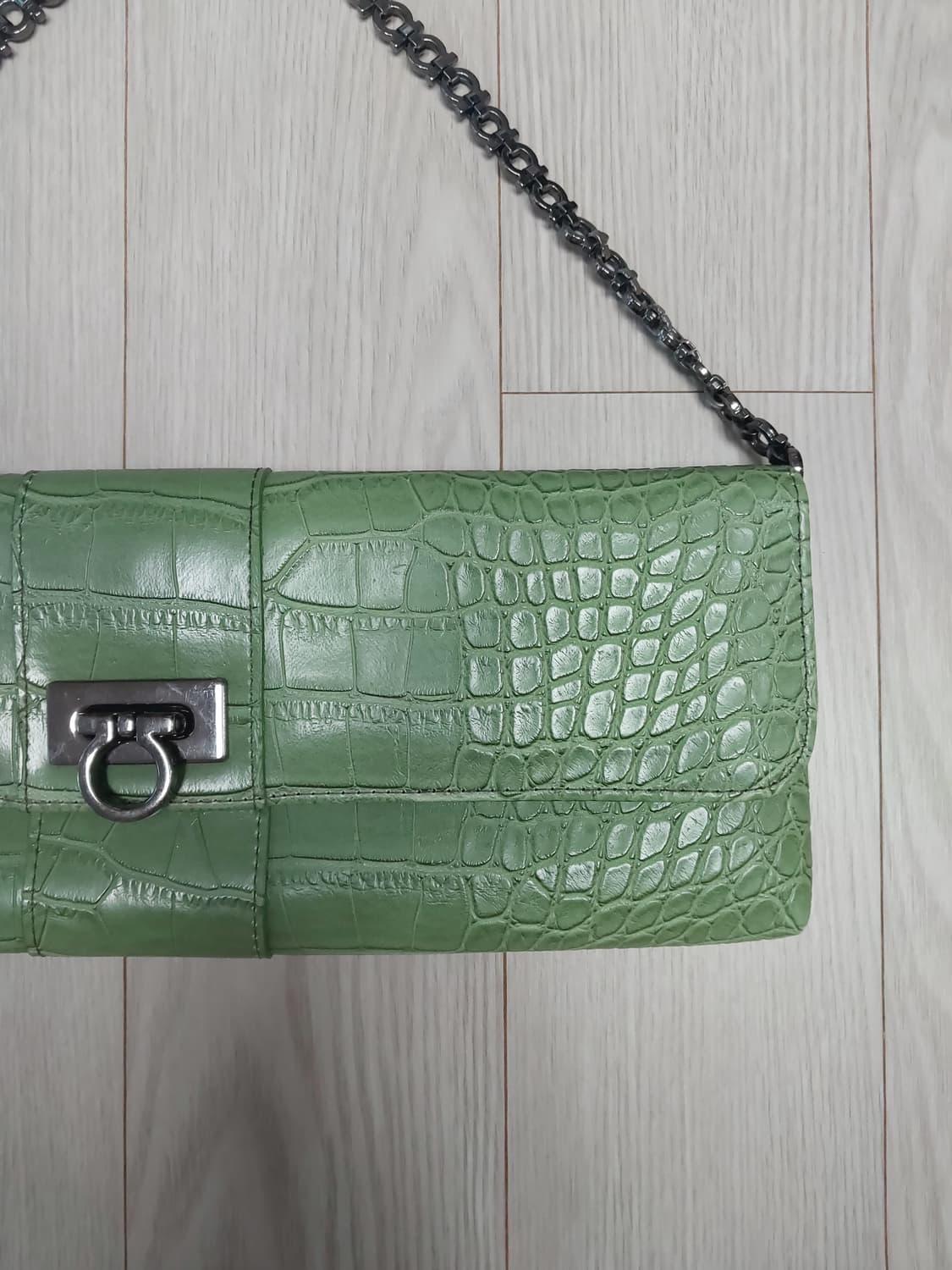 빈티지 파이톤 레더 체인백 (클러치O) 상품이미지3