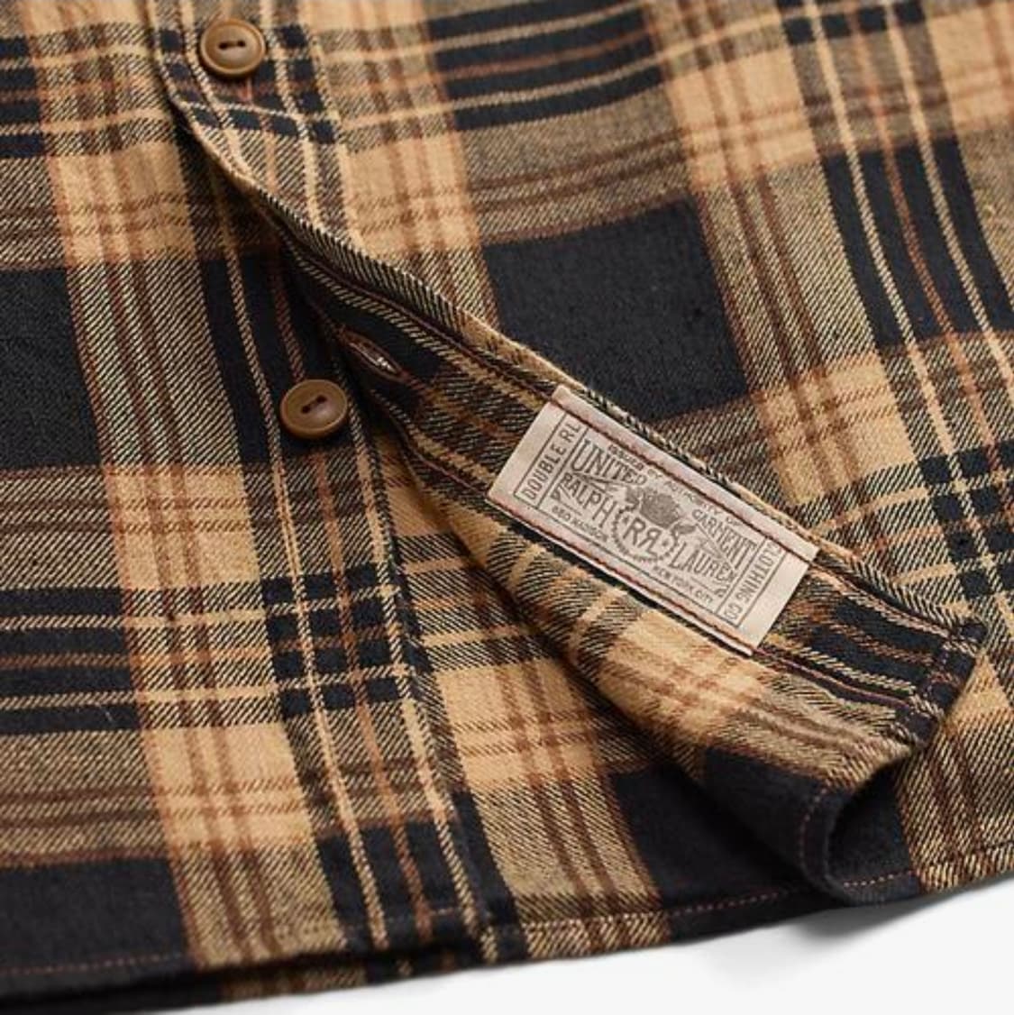 RRL 플래드 코튼 리넨 워크셔츠 상품이미지5