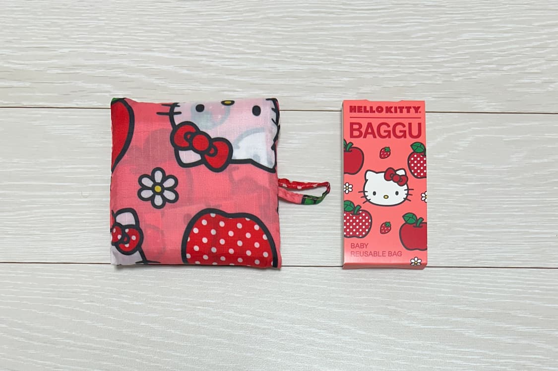 바쿠 BAGGU 헬로키티 애플 장바구니 바쿠백 베이비 상품이미지1