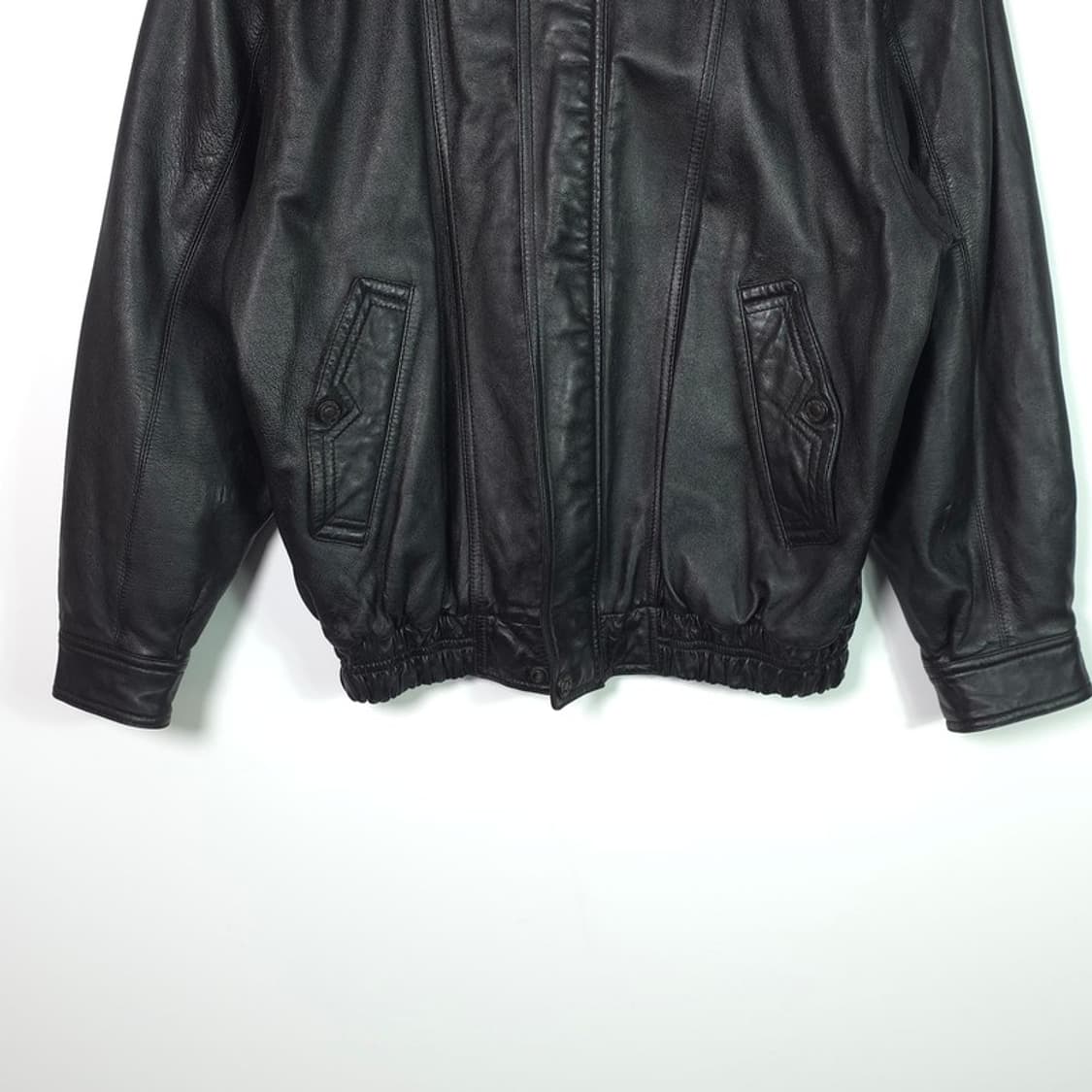 VNS 양가죽 빈티지 클래식 레더자켓 L 상품이미지4