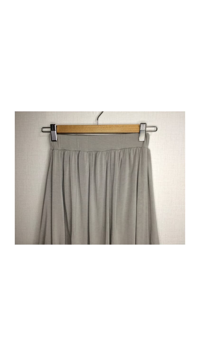 빈티지 그레이 벌룬 밴딩 스커트 상품이미지2