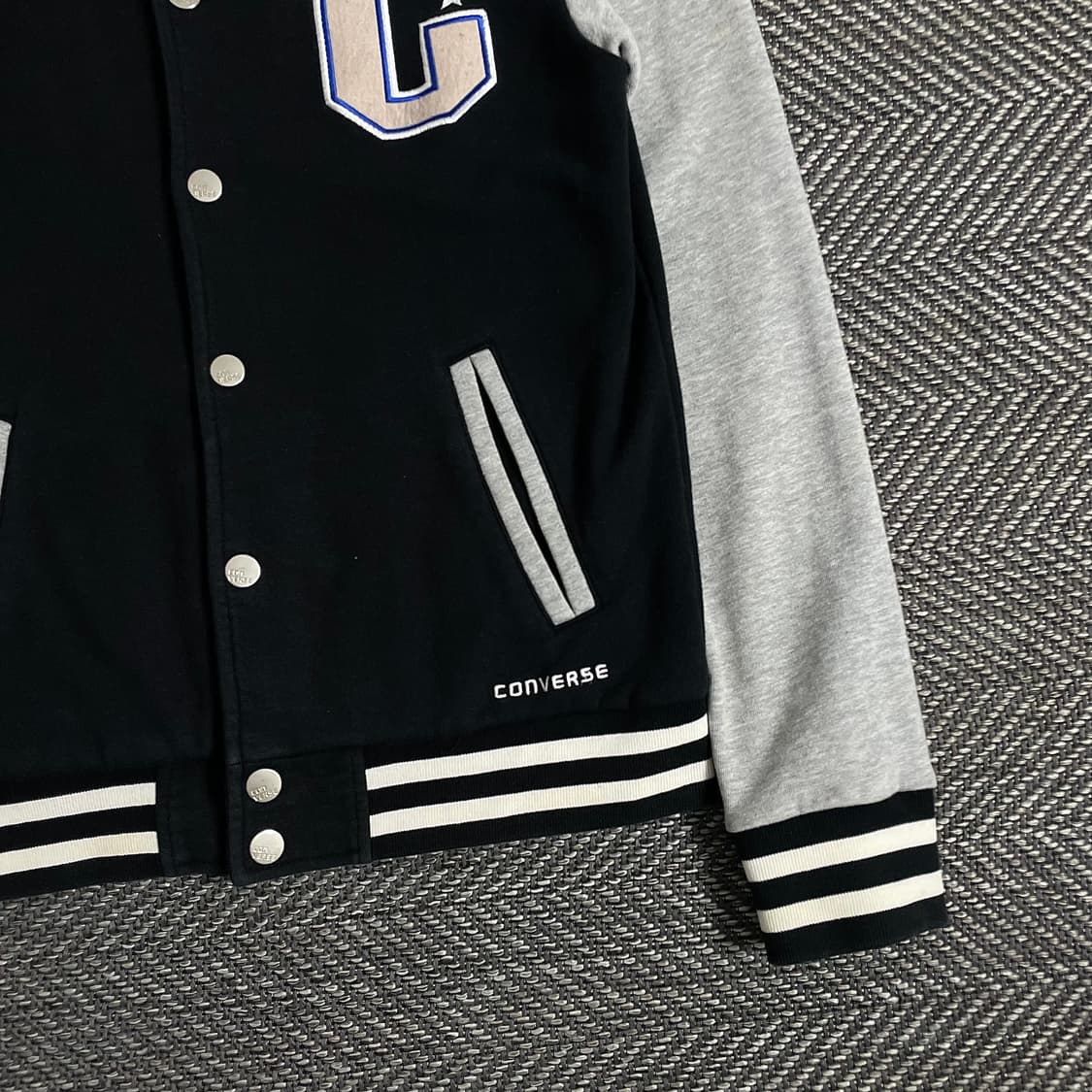 00s 컨버스 빅로고 올드스쿨 스웻 바시티 자켓y 2880 상품이미지6