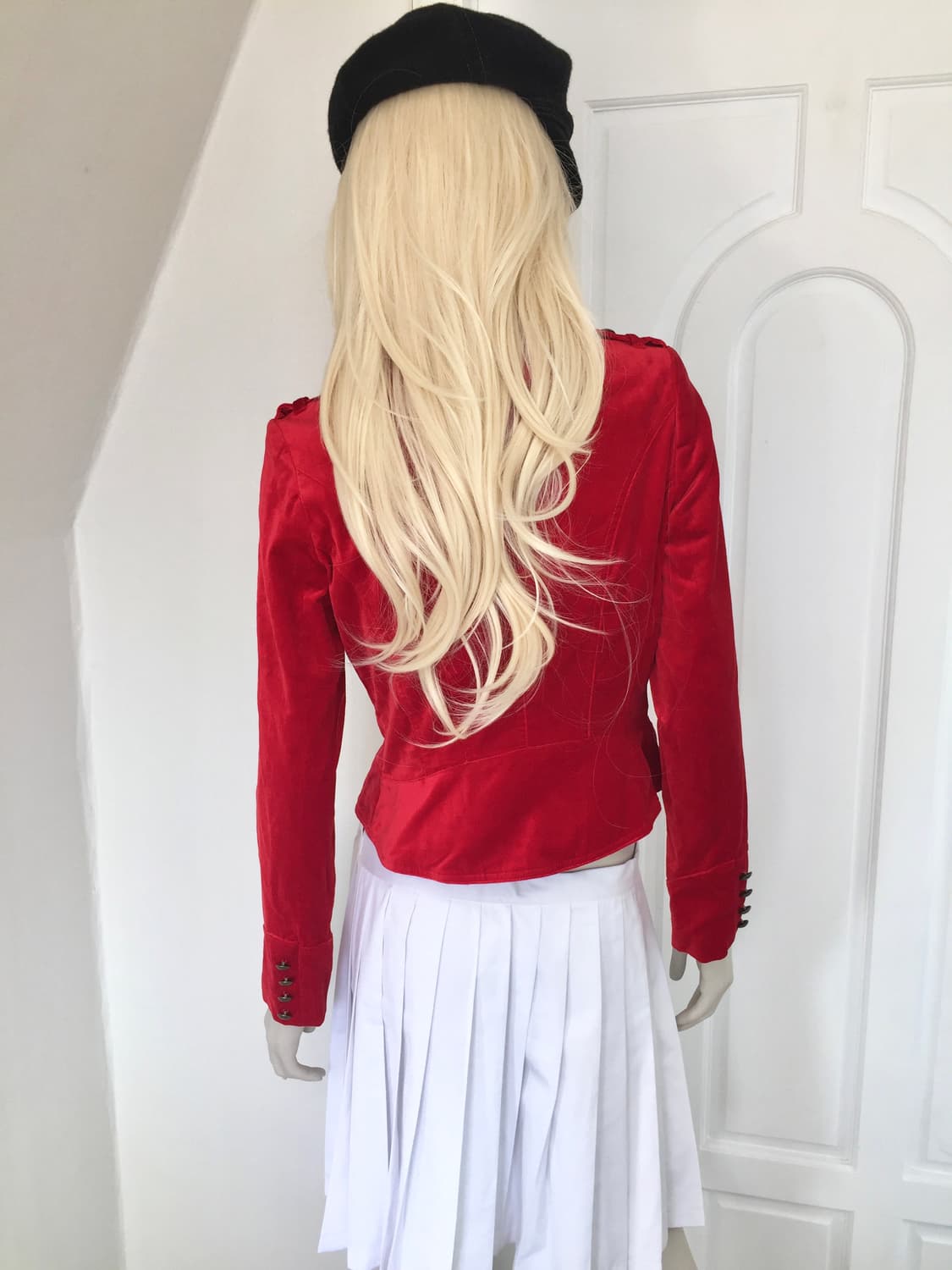 Red Velvet Napoleon-Style Jacket 상품이미지6