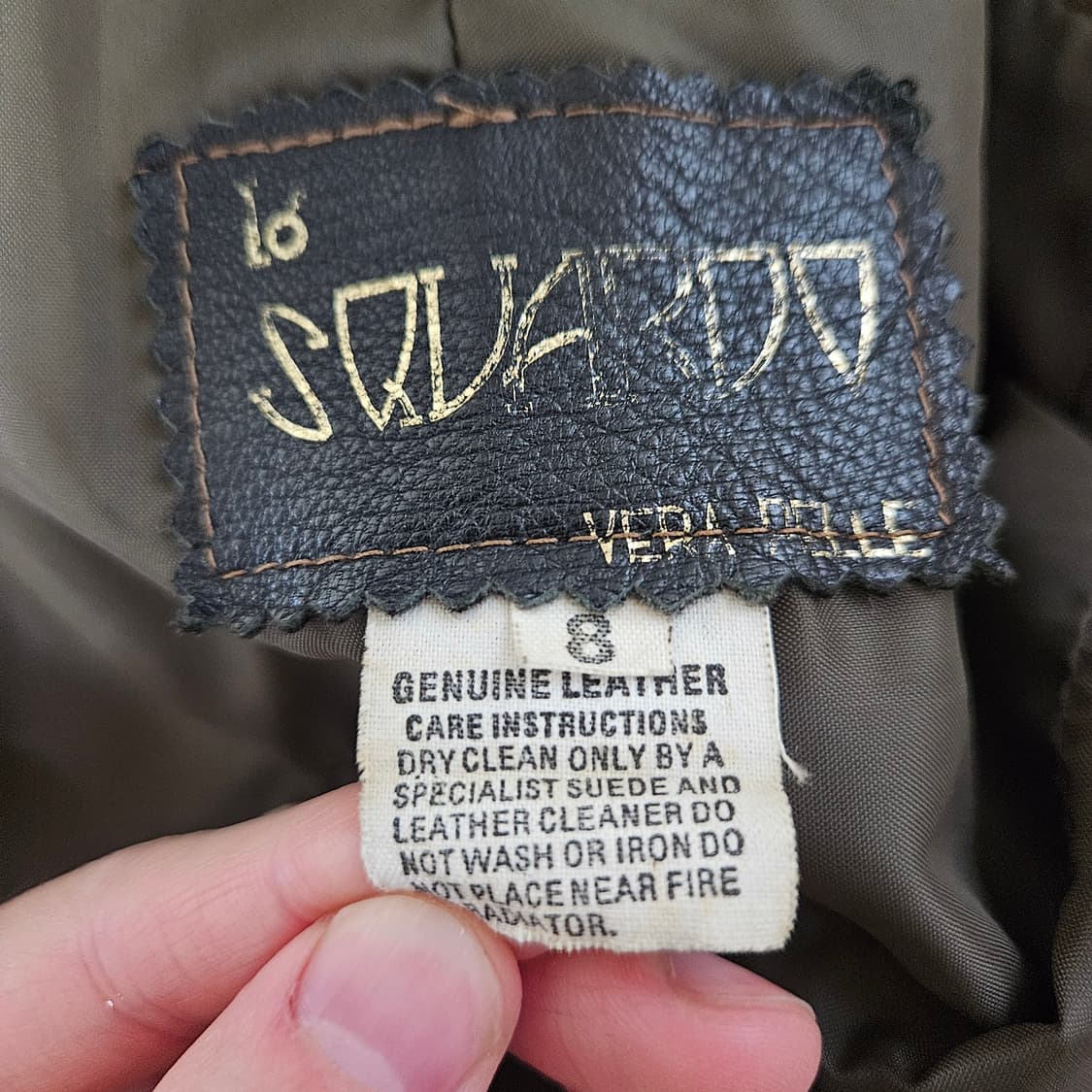 Vintage Genuine Leather Grunged Washed 상품이미지3