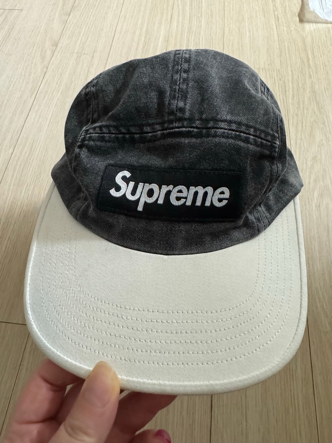 슈프림 피그먼트 투톤 캠프캡 블랙 - 24SS 상품이미지3