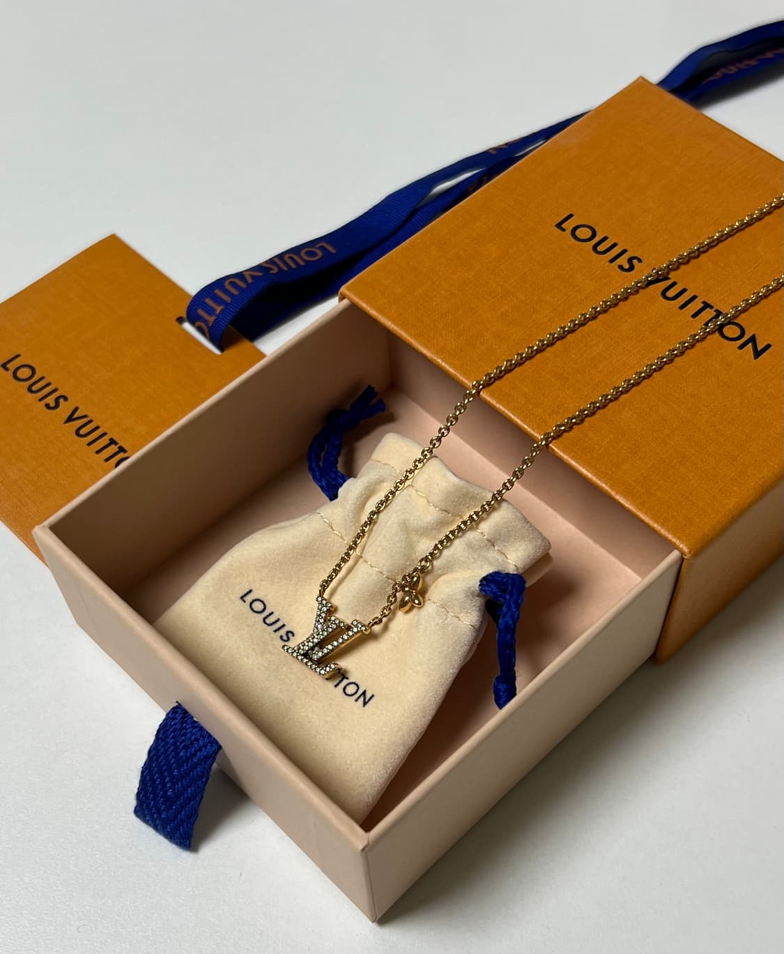 [정품] 루이비통 아이코닉 목걸이 골드 상품이미지1