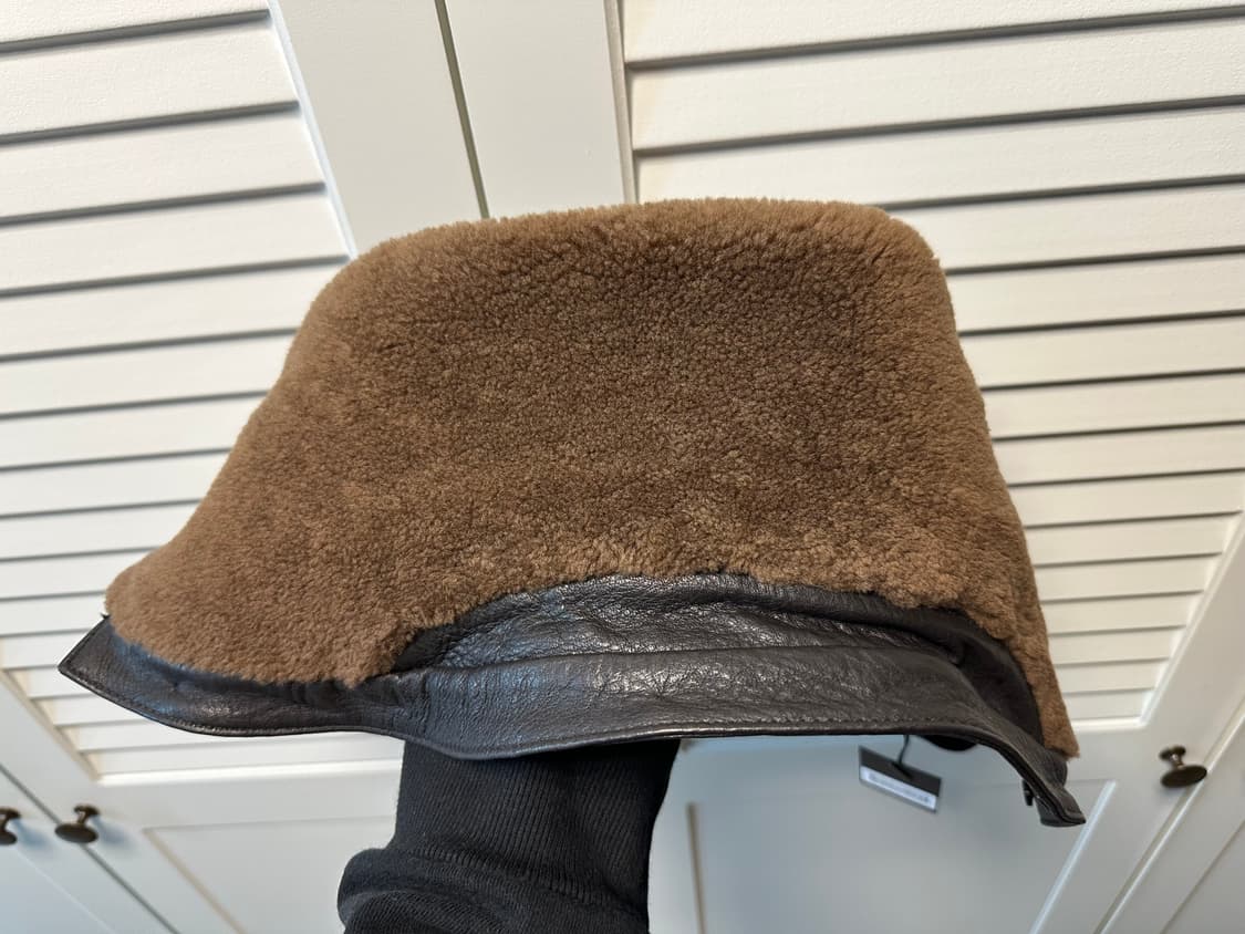 [새상품] 시스템 옴므 램스킨 디테쳐블 칼라 패딩 집업 점퍼 상품이미지6