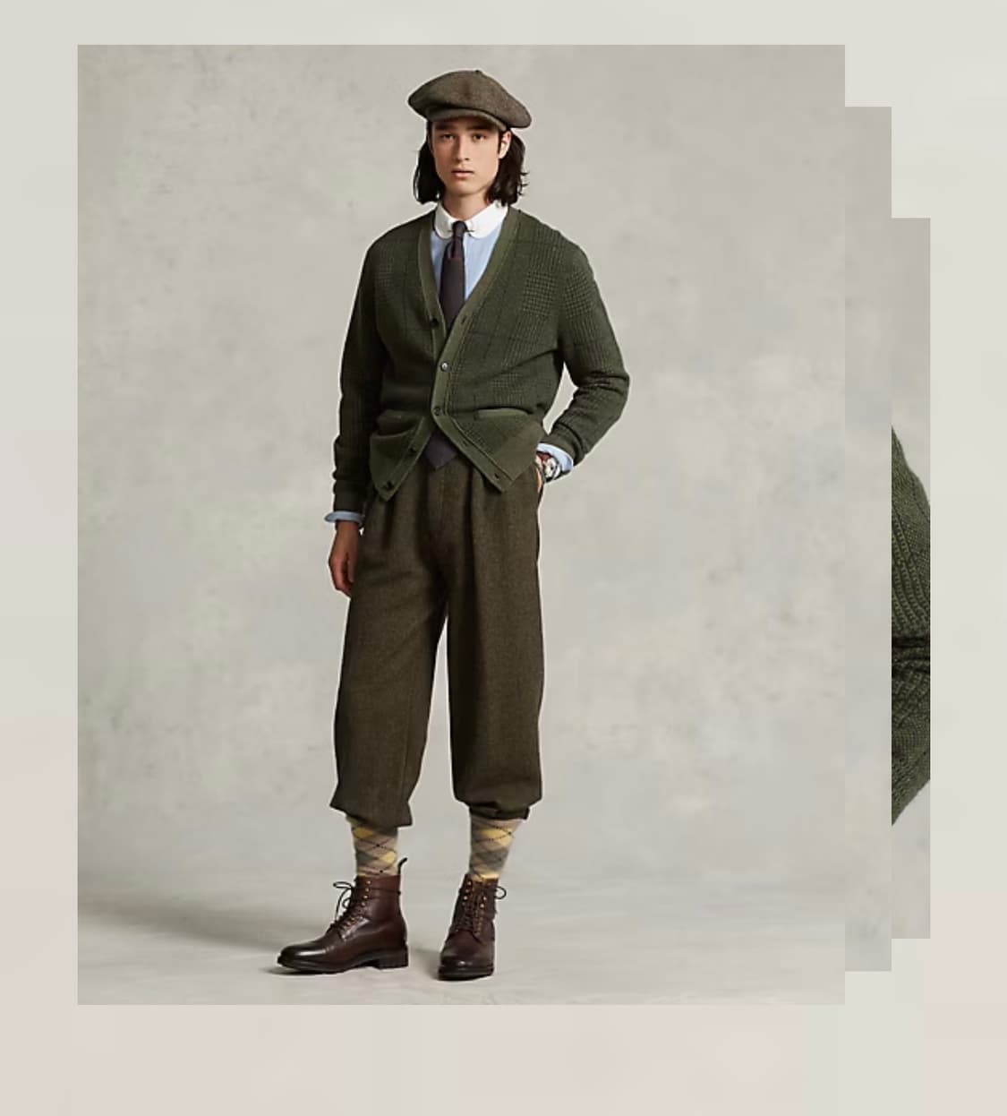 폴로랄프로렌 /  글렌 플래드 울 카디건/ M 상품이미지2