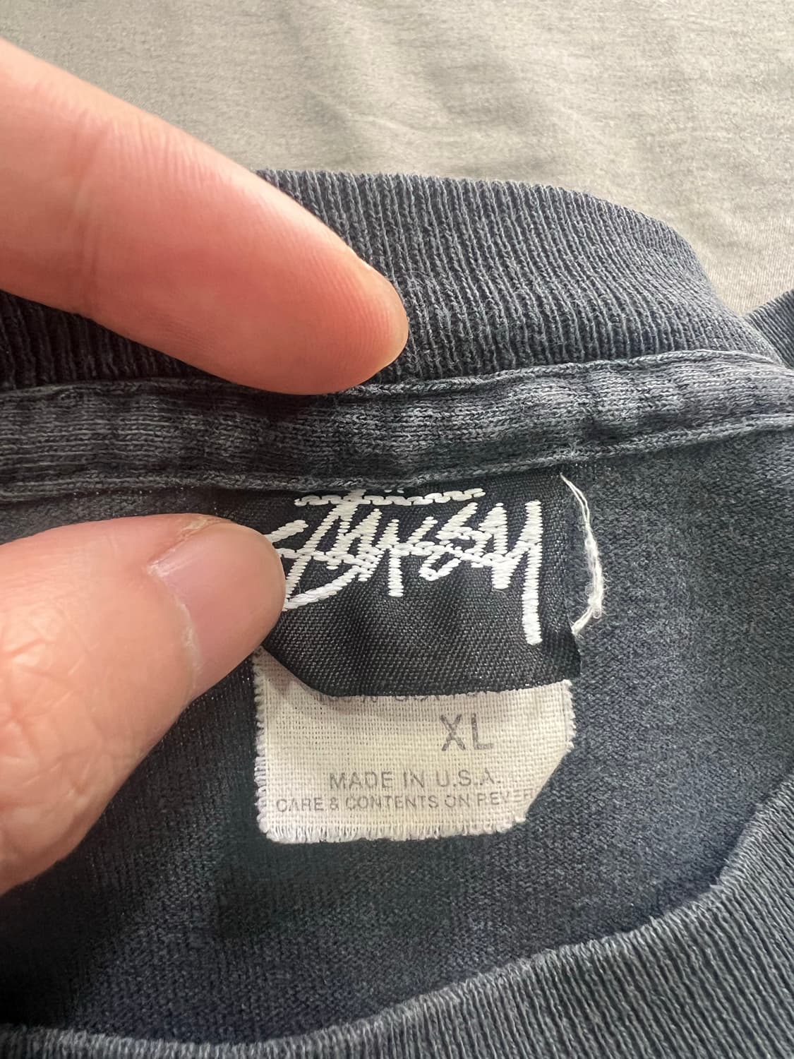 80s 빈티지 스투시 티셔츠 XL사이즈 상품이미지5