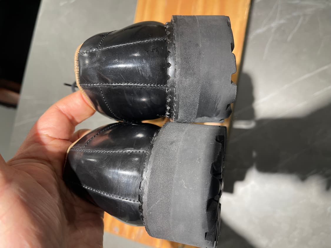 수제화 브랜드 바나나핏(Bananafit)비브람창 청키솔 더비 슈즈255 상품이미지5