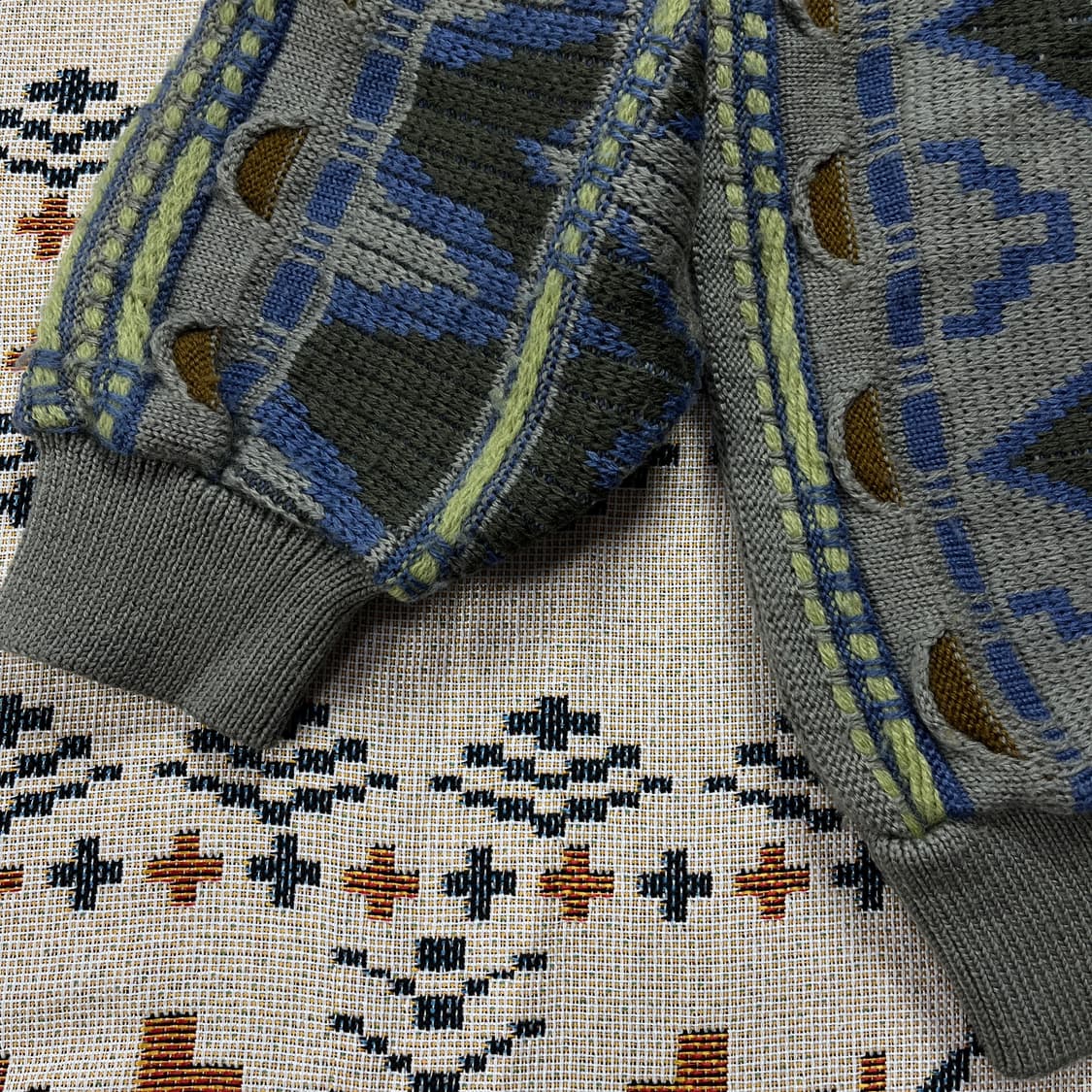 heath selection 쿠지 스타일 빈티지 울100 니트(실측확인) 상품이미지3