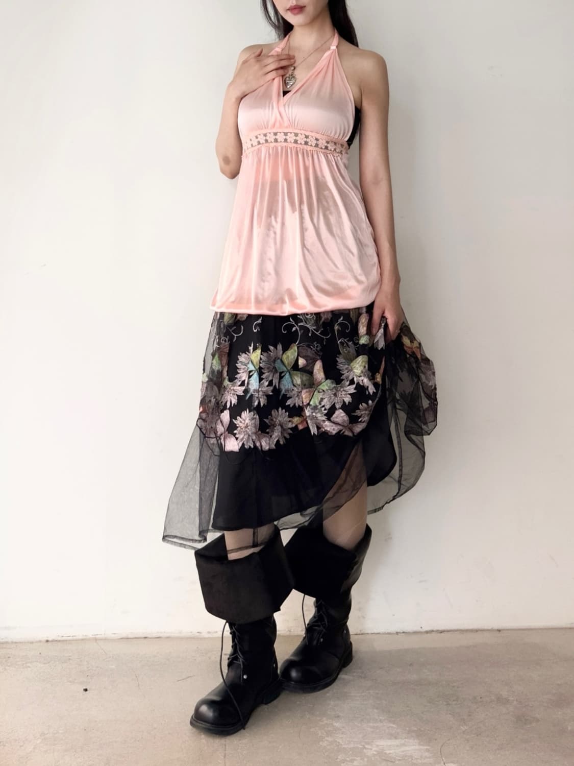 Organza flower & butterfly skirt  상품이미지7