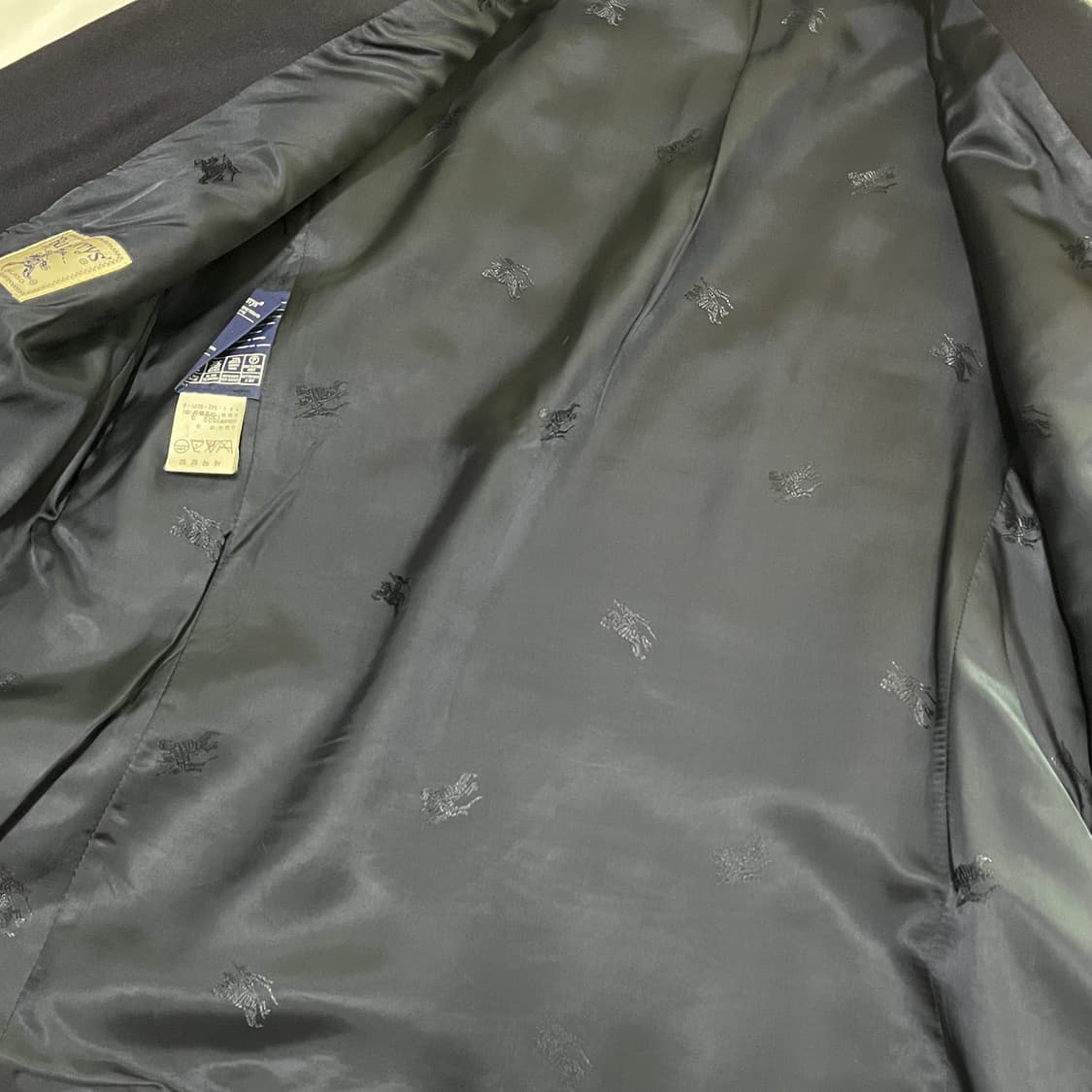 빈티지 ) burberry 버버리 벨벳카라 테일러자켓 상품이미지4