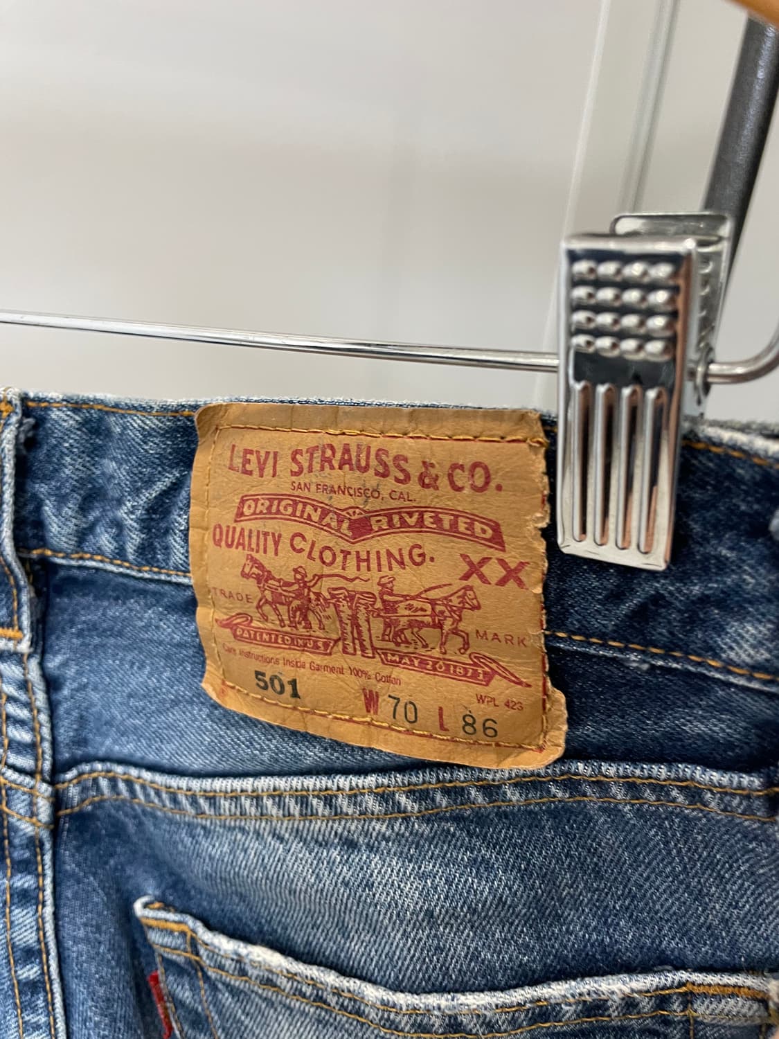 (27) levis 리바이스501 워싱 데님팬츠 상품이미지5