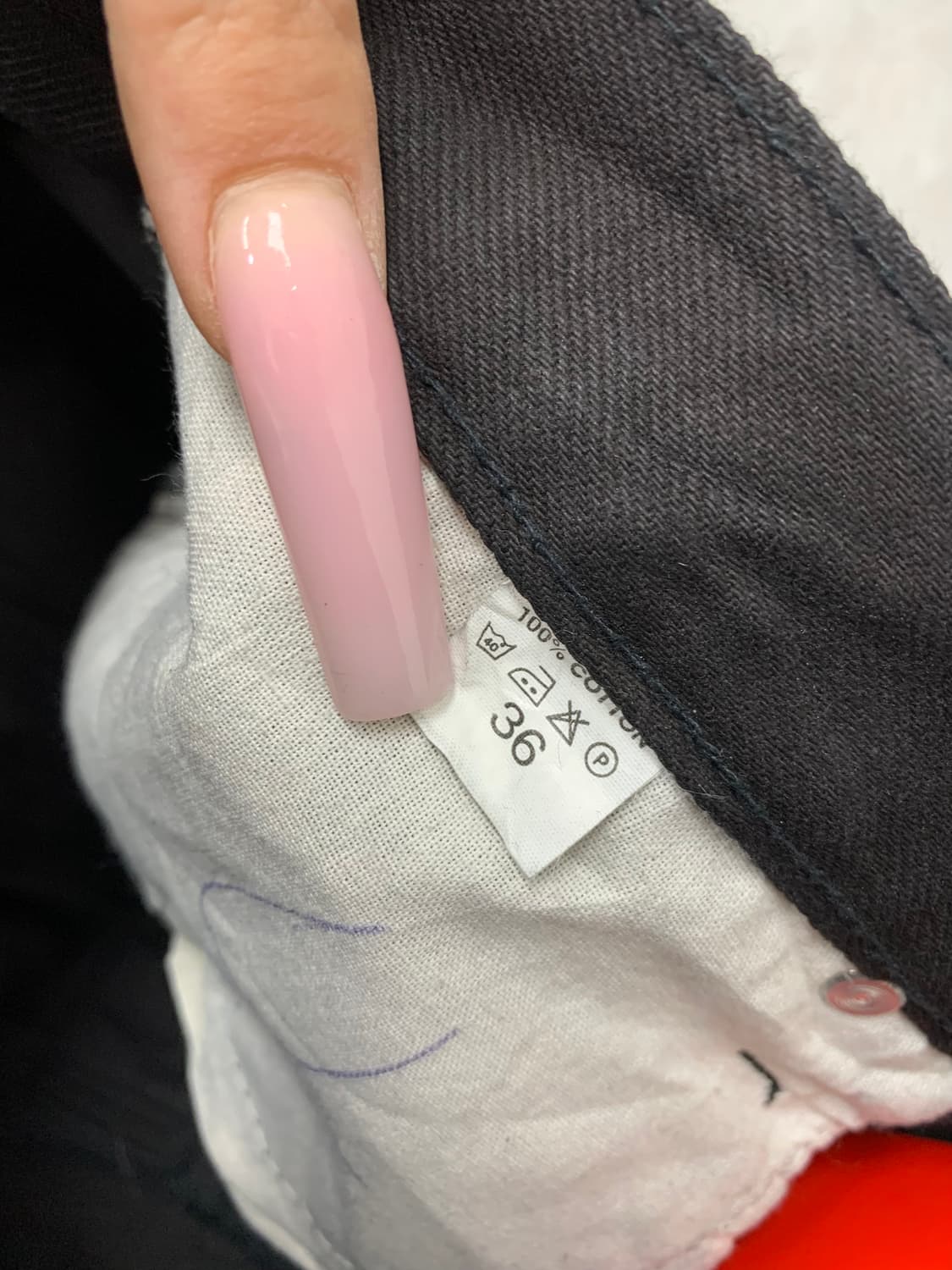 디젤 블랙 코튼 팬츠 #527 상품이미지5