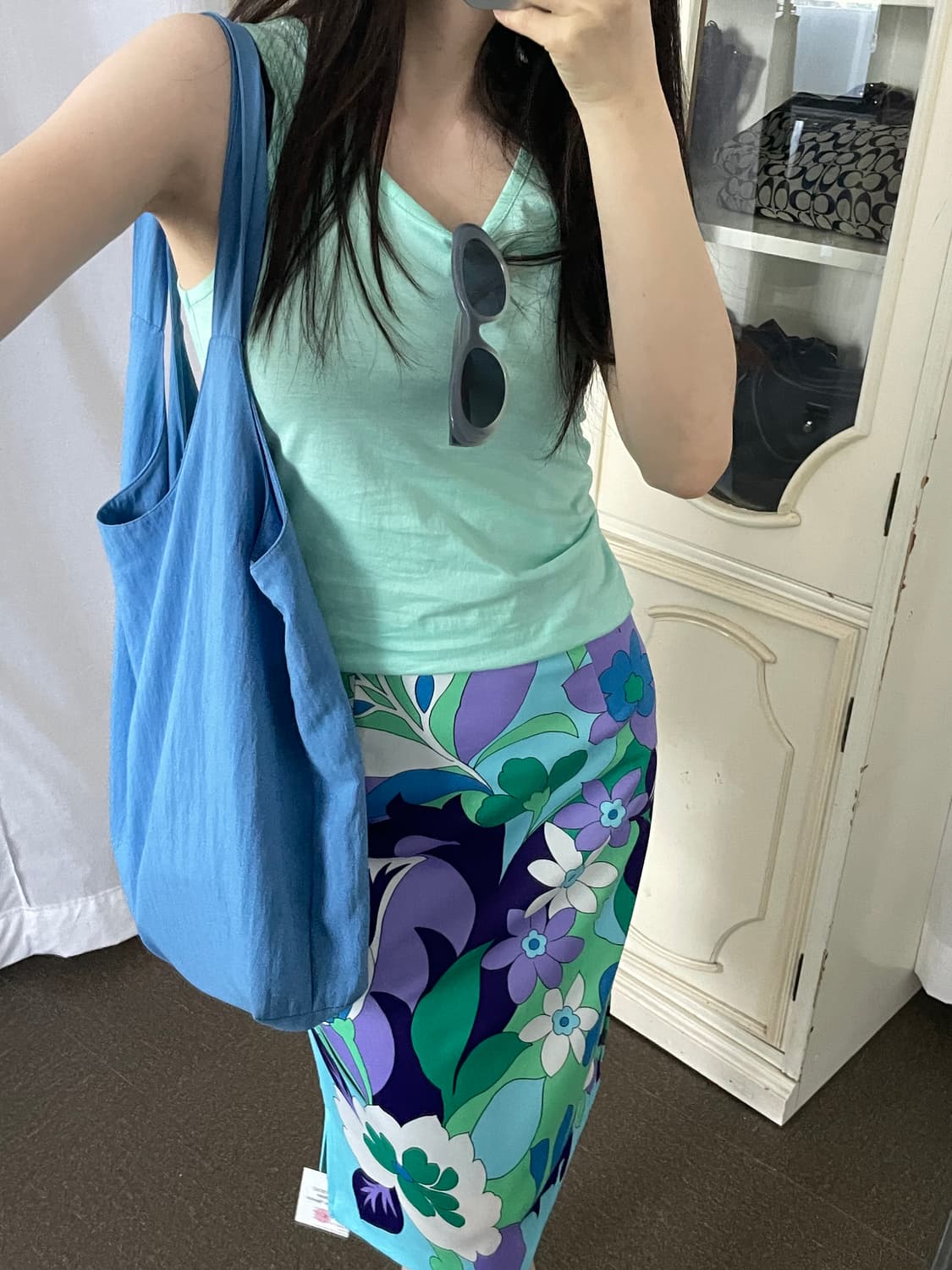 VINTAGE bold floral a-line skirt 상품이미지10