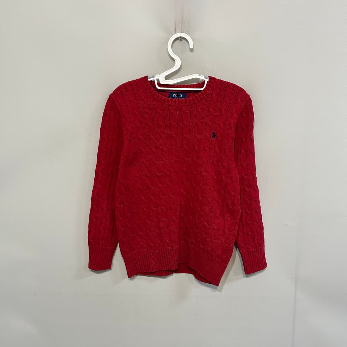 폴로 랄프로렌 14-16 꽈배기니트 여성분가능 상품이미지1