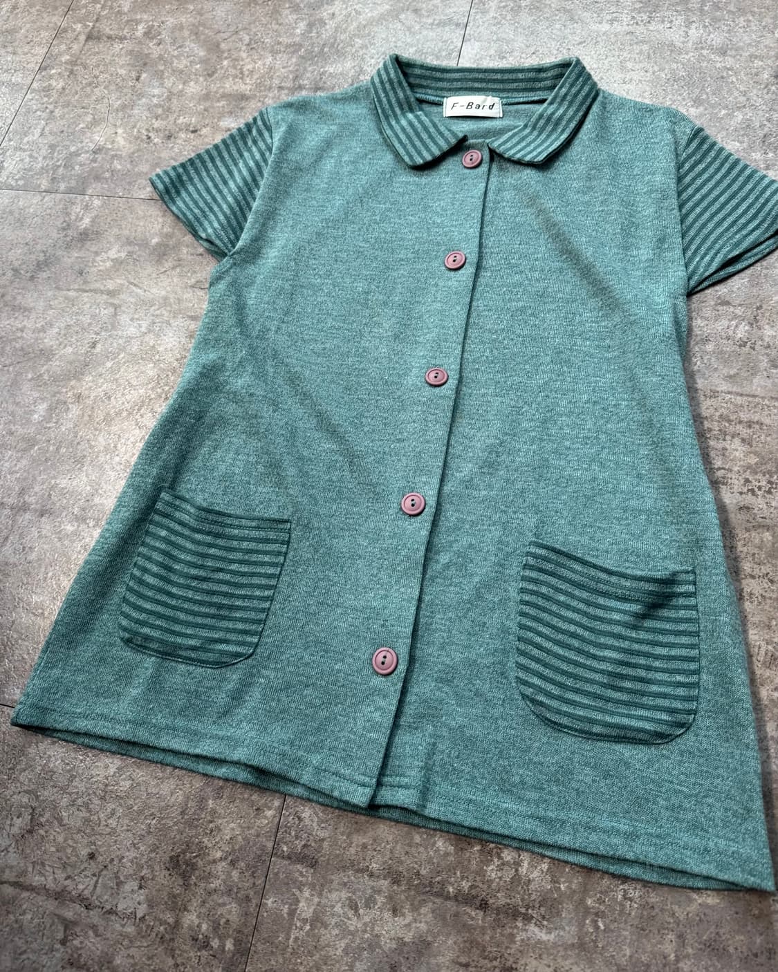 버튼 패턴 포켓 가디건 멀티 슬리브 티 2pcs SET 상품이미지6