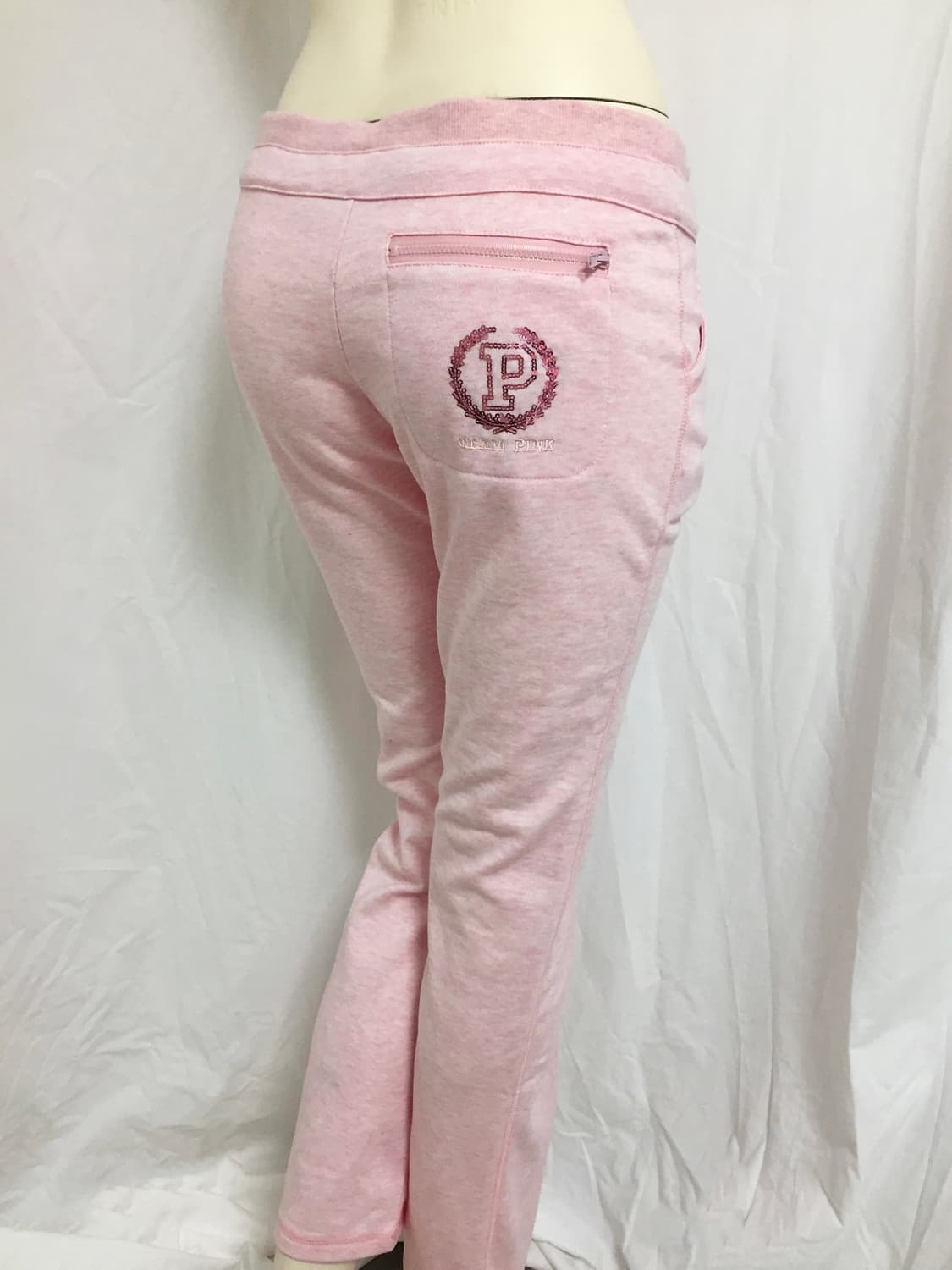 Pink Mélange Stitch Detail  Long  Pants 상품이미지4