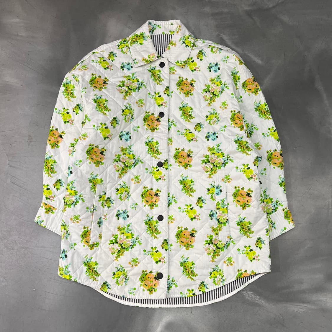  msgm 플라워 패턴 퀼티드 자켓 y14669 상품이미지1