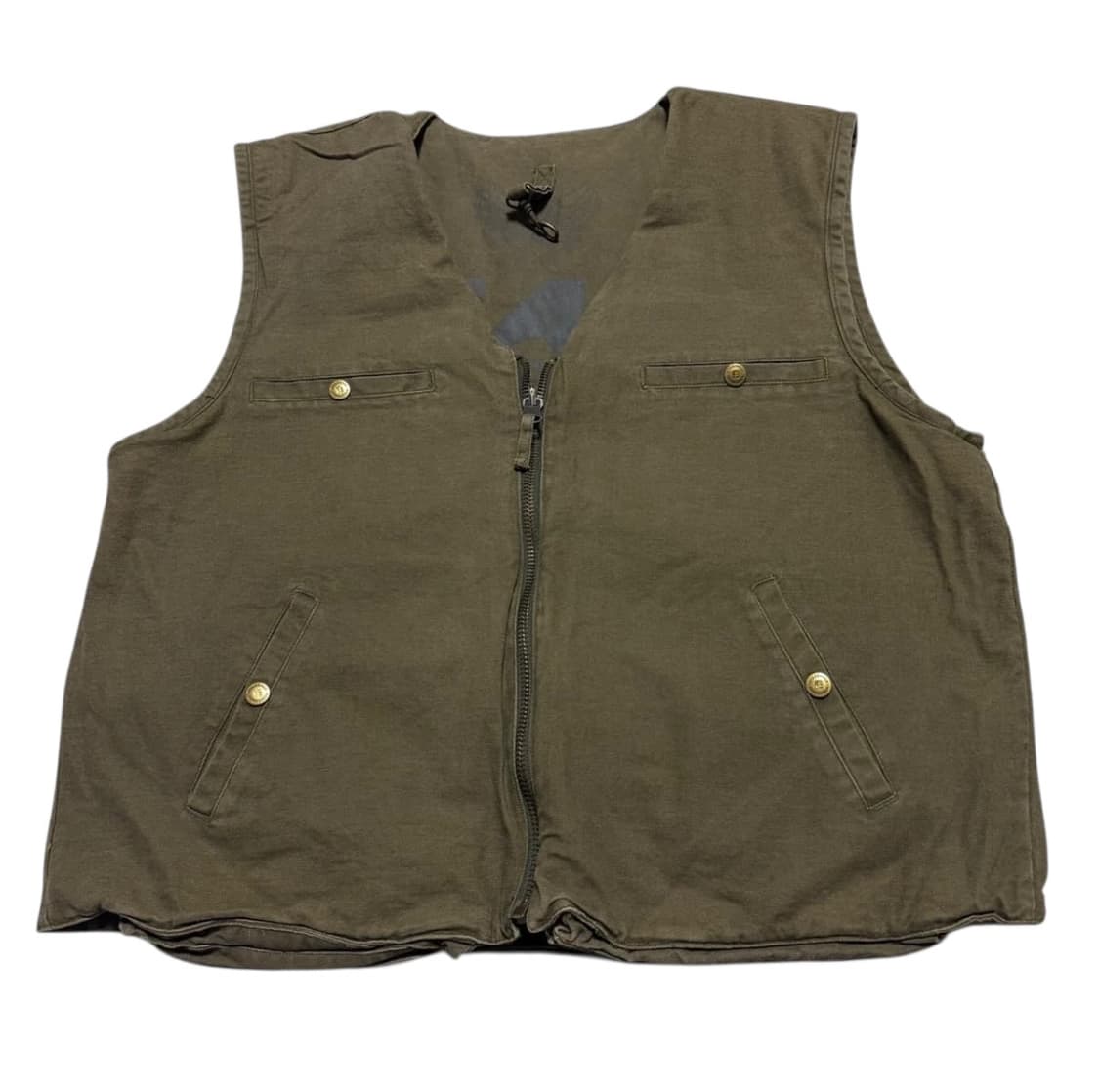 USA 워크맨 클래식 리버시블 카키색 포켓 조끼 상품이미지2