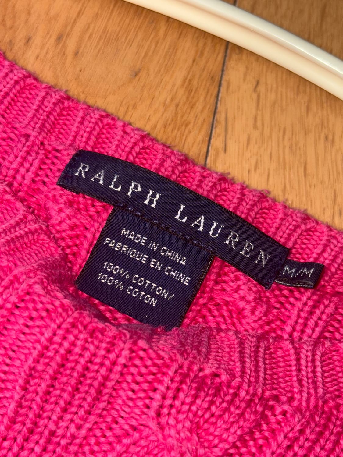 폴로 랄프로렌 니트 핑크 초록 포니 상품이미지3