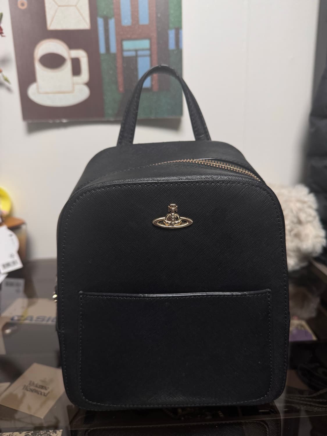 비비안 웨스트우드 사피아노 가죽 백팩 상품이미지1