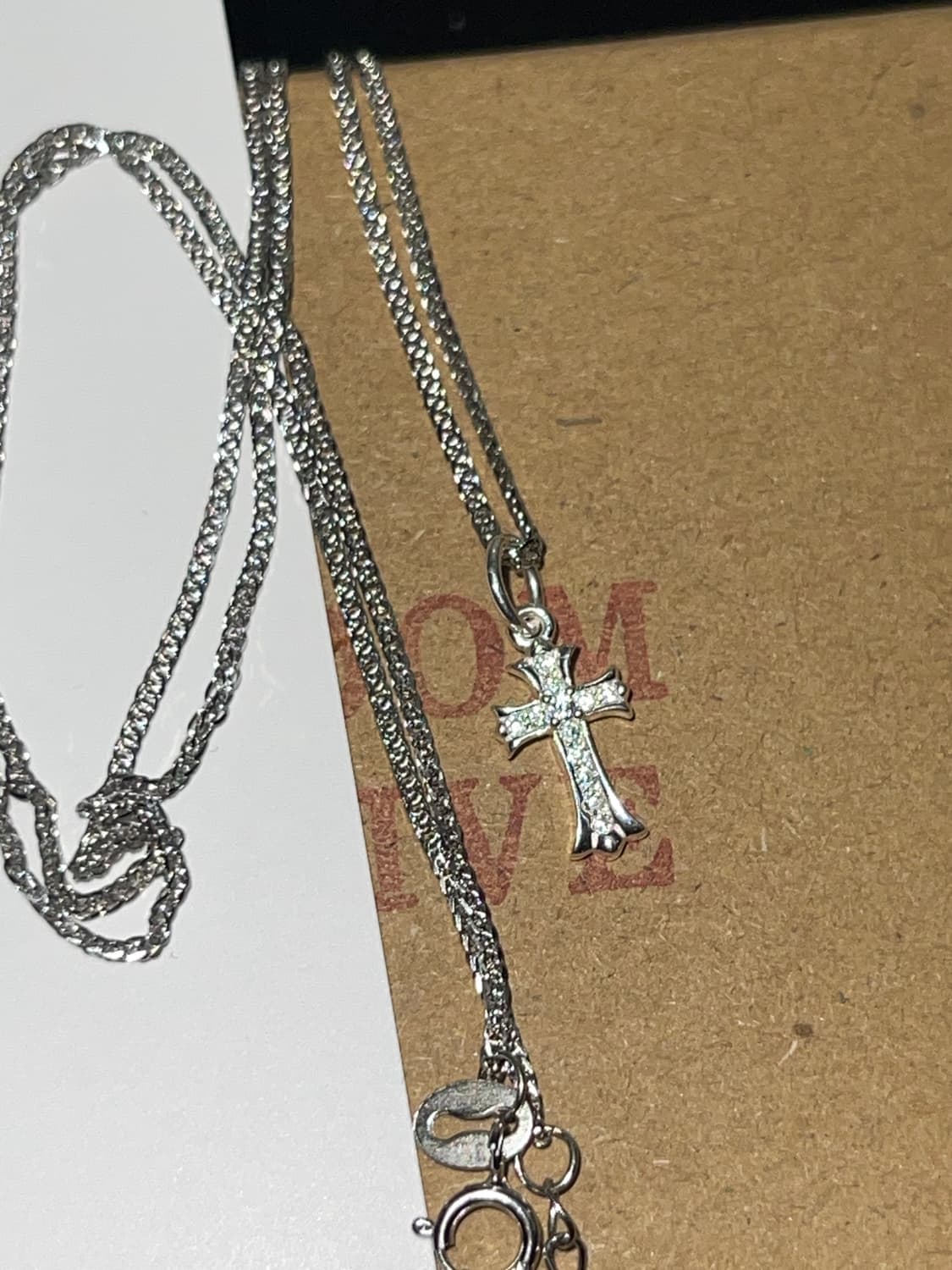 미니 크로스 팬던트 목걸이 (실버925 은목걸이) 상품이미지7