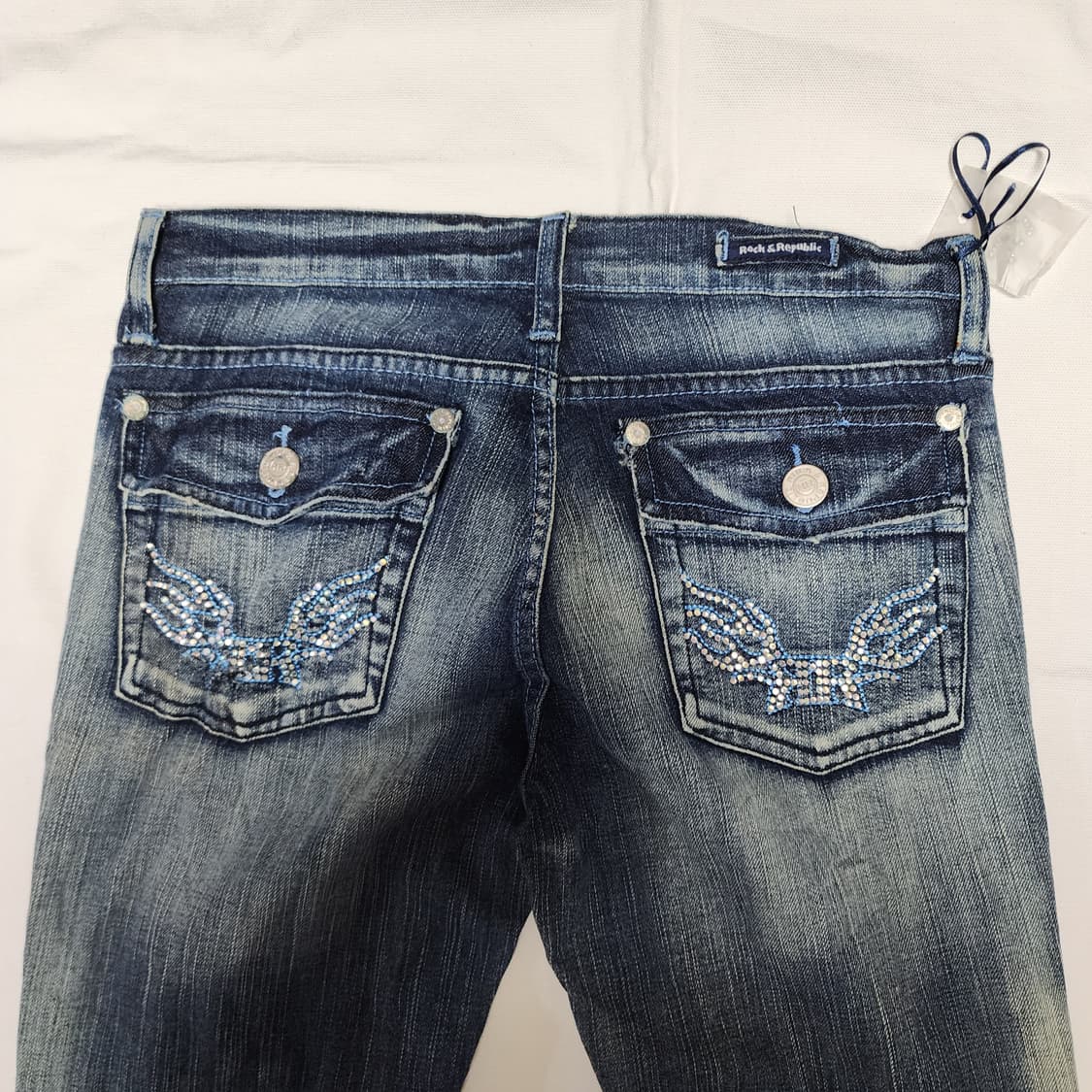 Rock&Republic Y2k 큐빅 나팔바지 부츠컷 데님팬츠 상품이미지3