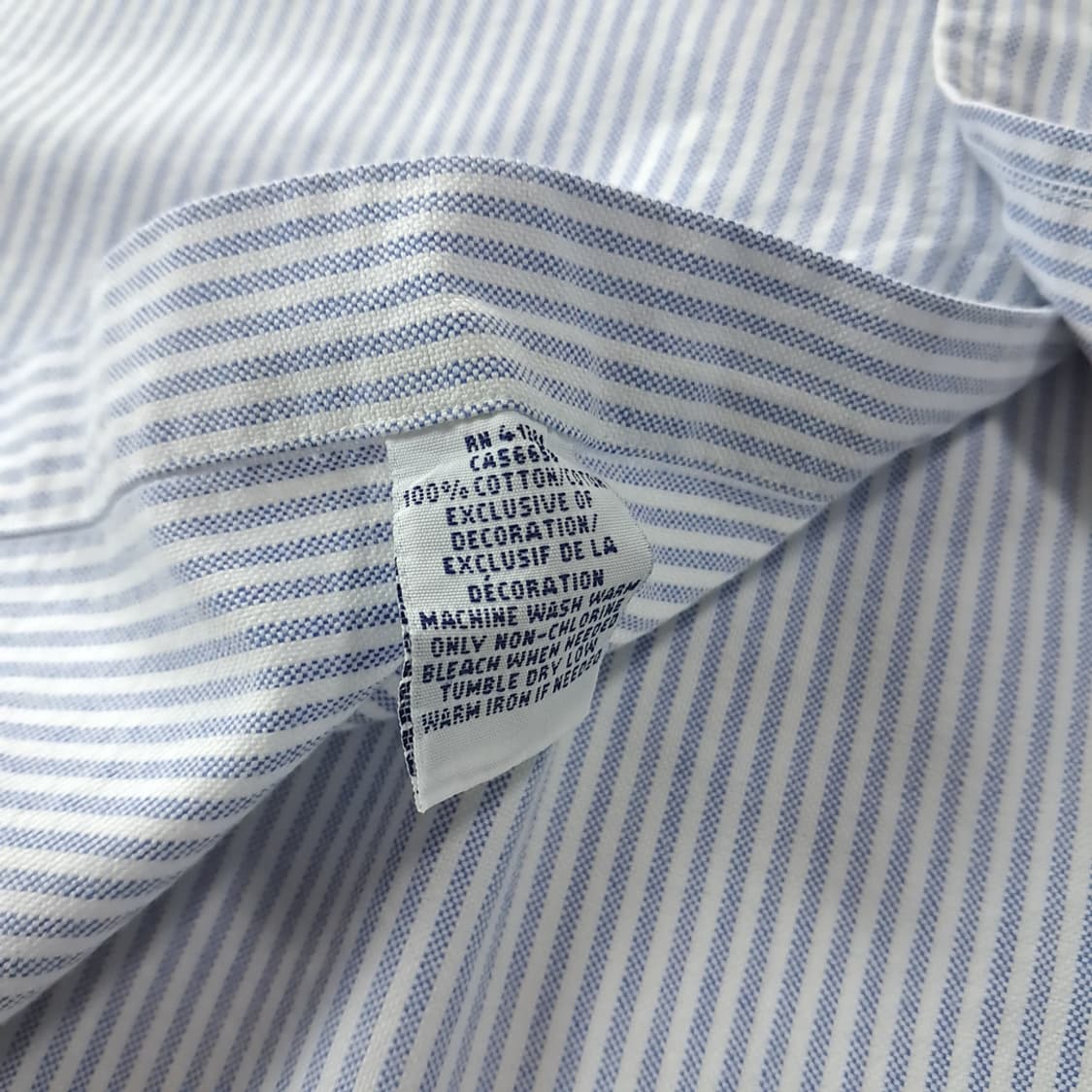 CK228 2XLT 폴로 클래식 블루  스트라이프 반팔 셔츠 남방 상품이미지5