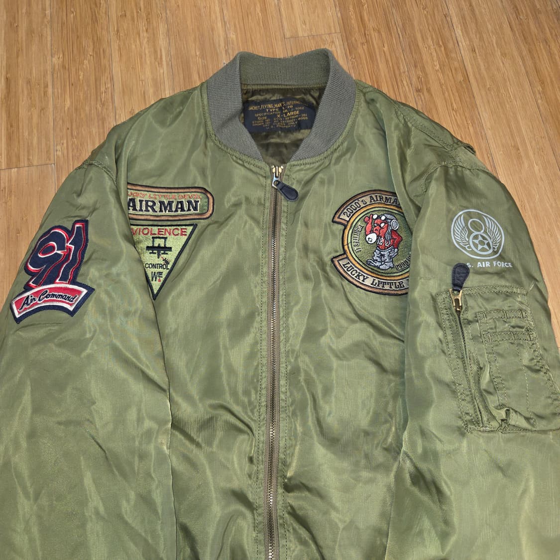 에어 맨 리틀 데빌 L2B 플라잉 자켓 (XL) 상품이미지5