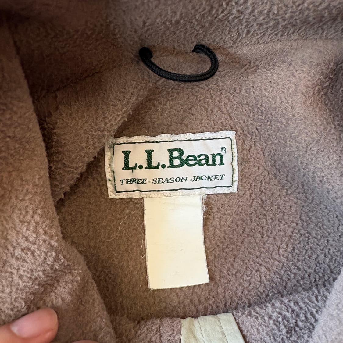 90년대 엘엘빈 쓰리 시즌 베이지 웜업 자켓 상품이미지5