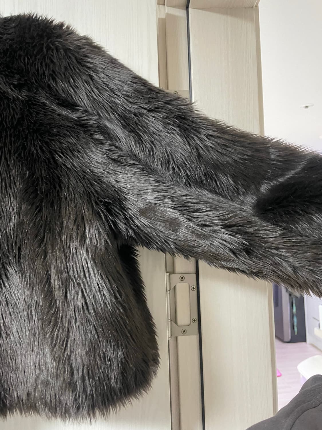 트리밍버드 퍼 자켓 딥브라운 색상 상품이미지8