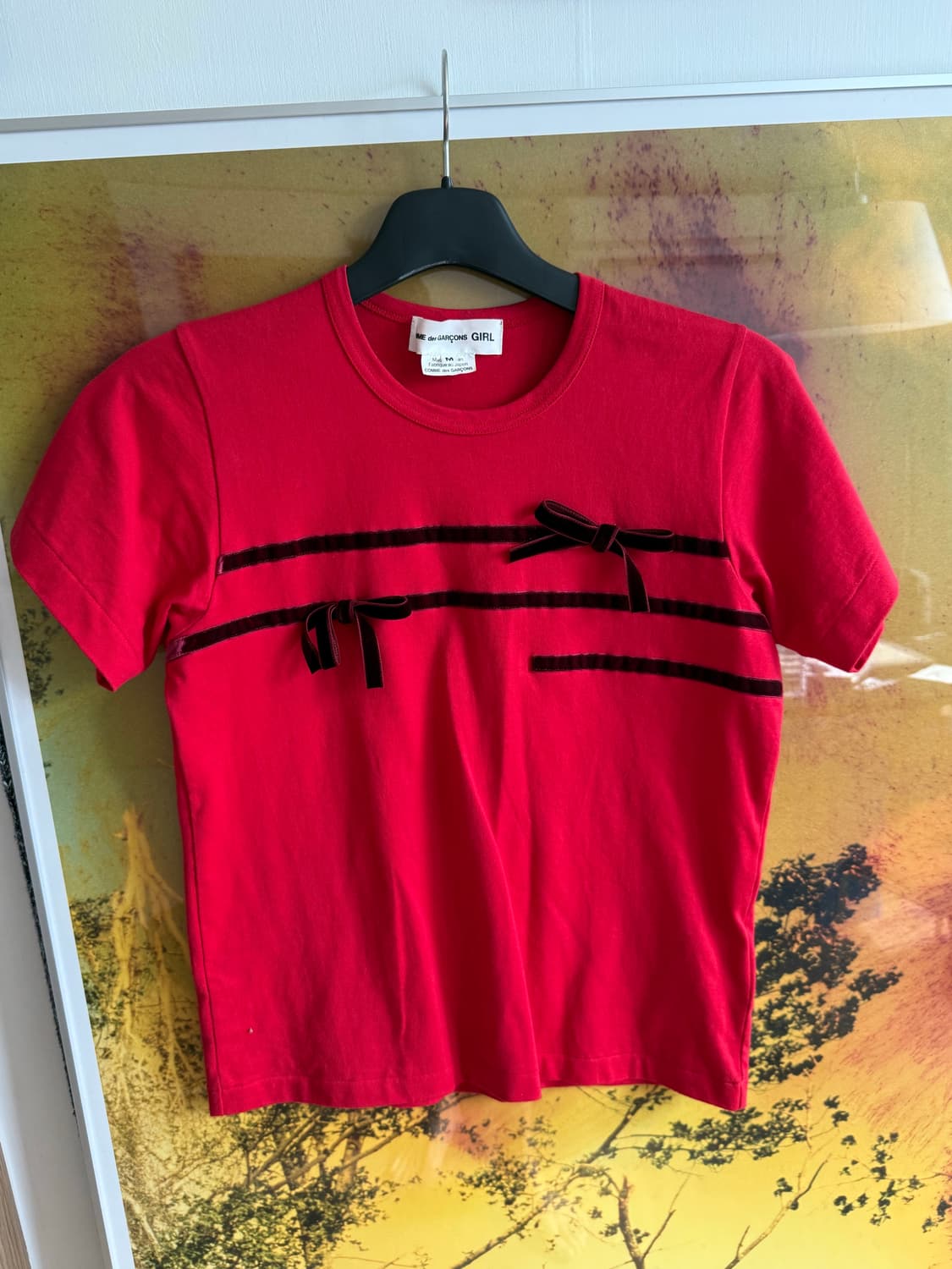 Comme des Garcons girl 리본 티셔츠 상품이미지1