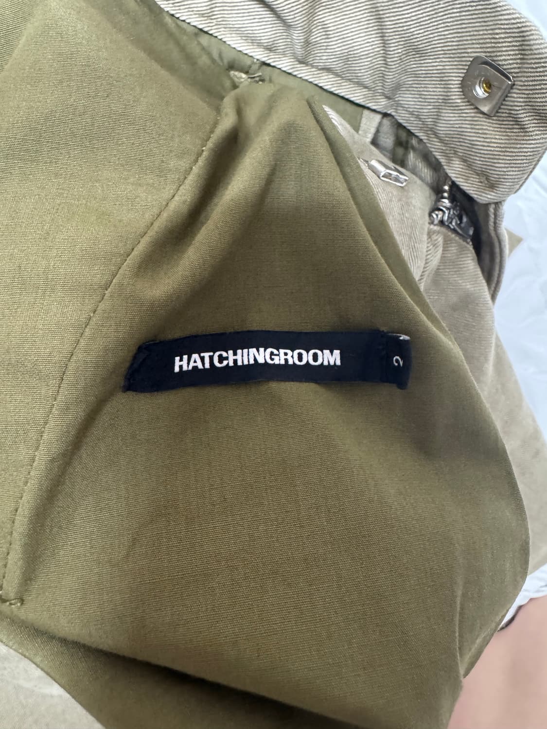 해칭룸 Deep Pleats Trousers Beige S 상품이미지3