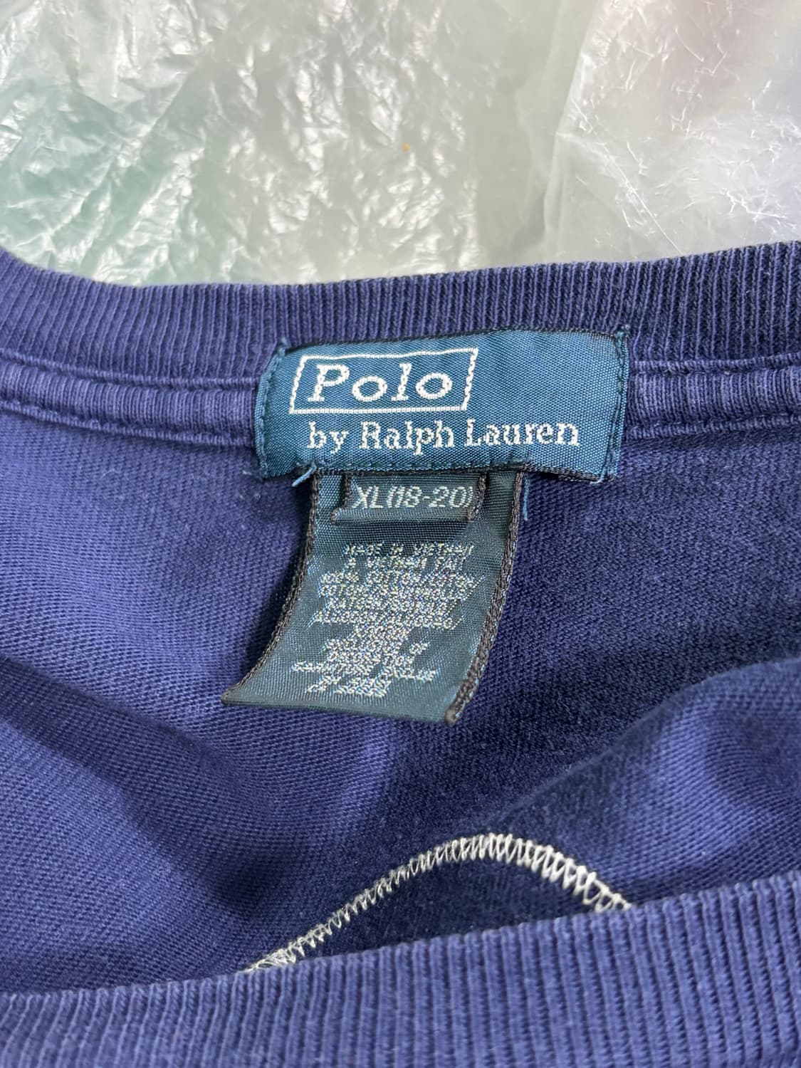 폴로 빅포니 치프키프 USA 성조기 롱슬리브 네이비 여성 XL 상품이미지9