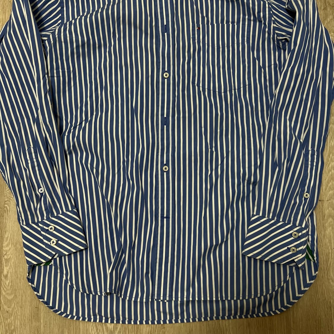 타미힐피거 남성 스트라이프 셔츠 L/100  상품이미지4