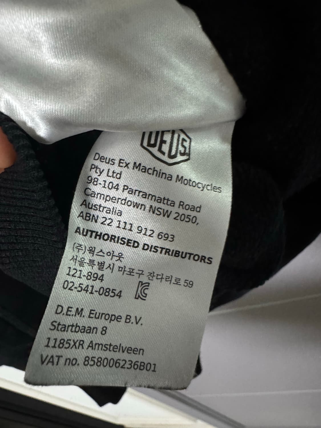 데우스 엑스 마키나 도쿄 후드티 L 블랙  상품이미지5