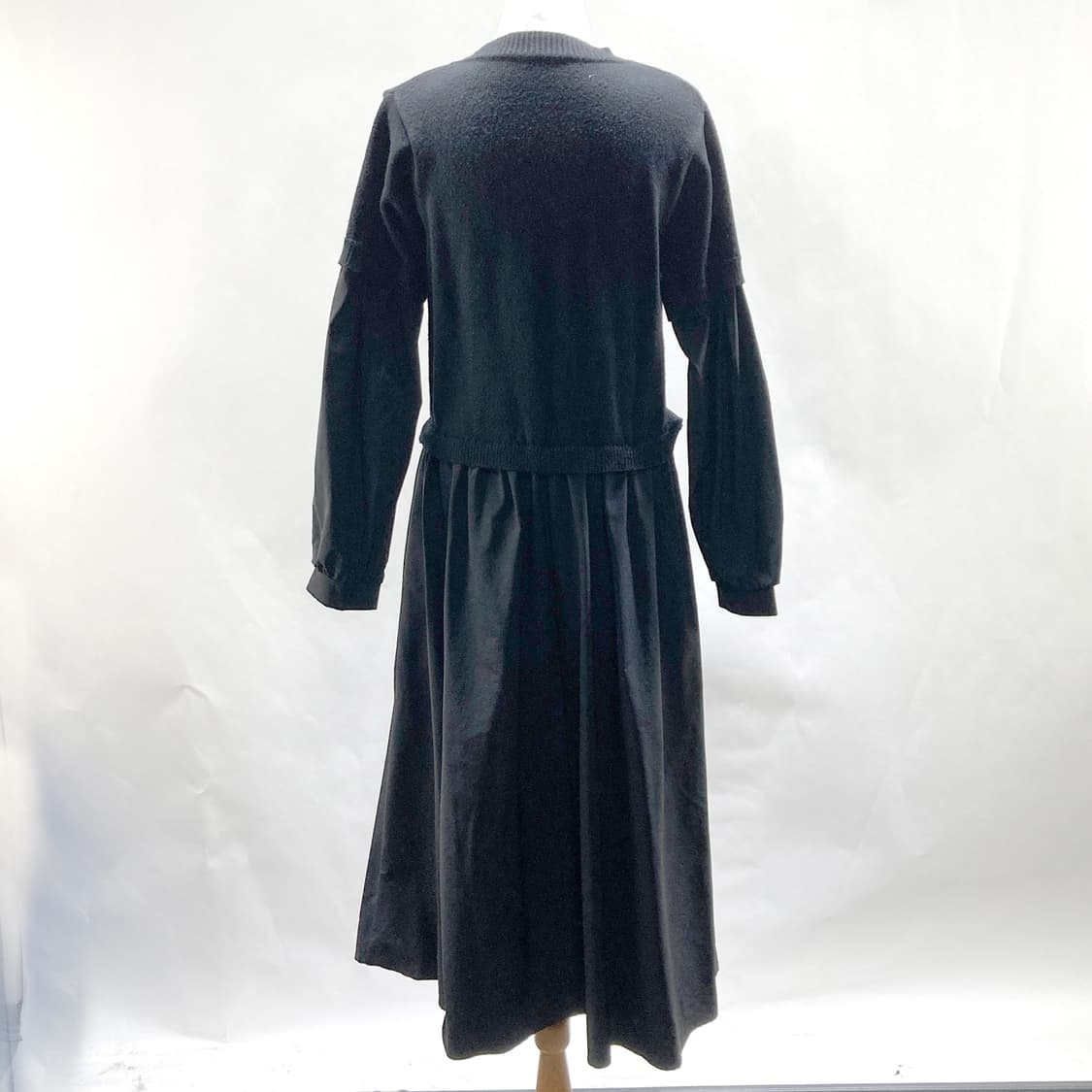 니트 바스락 롱원피스 블랙 55-66  상품이미지3