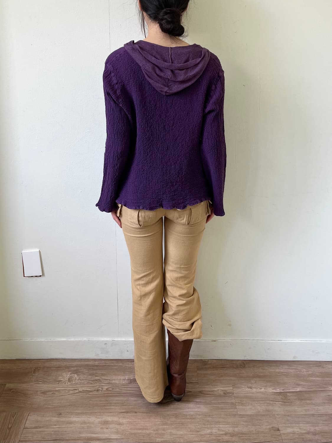 ME Issey Miyake 아트 쭈글이 아트 가디건 상품이미지10