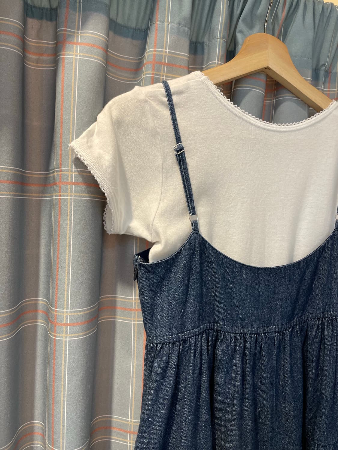 일본빈티지 모리걸 데님캉캉롱원피스 상품이미지5