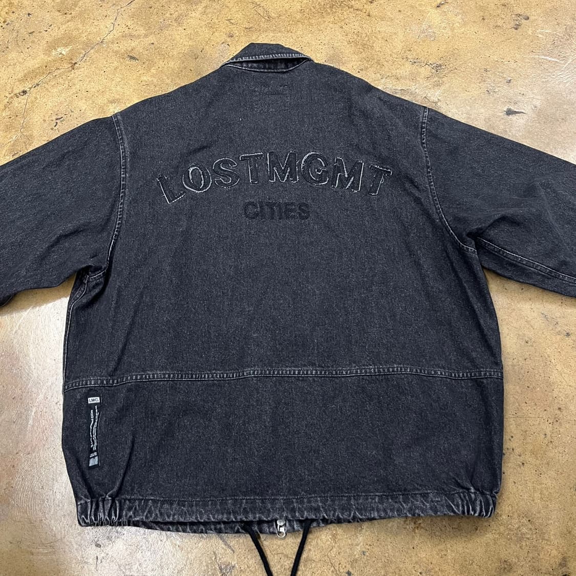 [정품/M] LMC 투웨이 흑청 블루종 자켓 b16 상품이미지4