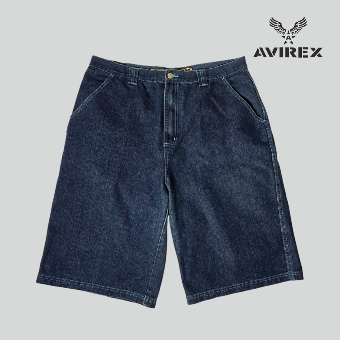 [40]아비렉스 버뮤다 데님 쇼츠 반바지 상품이미지1
