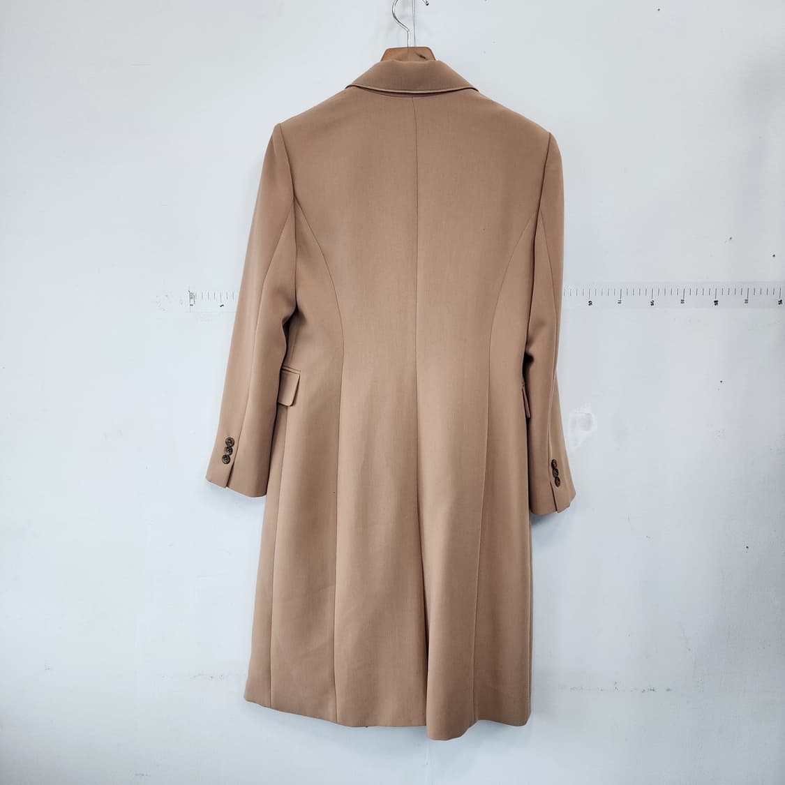 미니멈 더블 롱 코트 베이지 상품이미지5