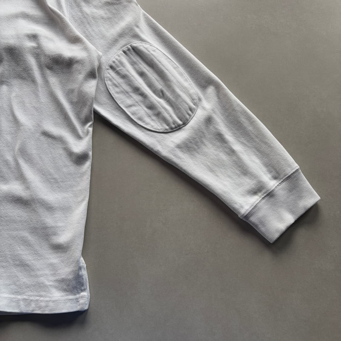 [XL]폴로 랄프로렌 숄더 엘보 패치 화이트 럭비 티셔츠 상품이미지7