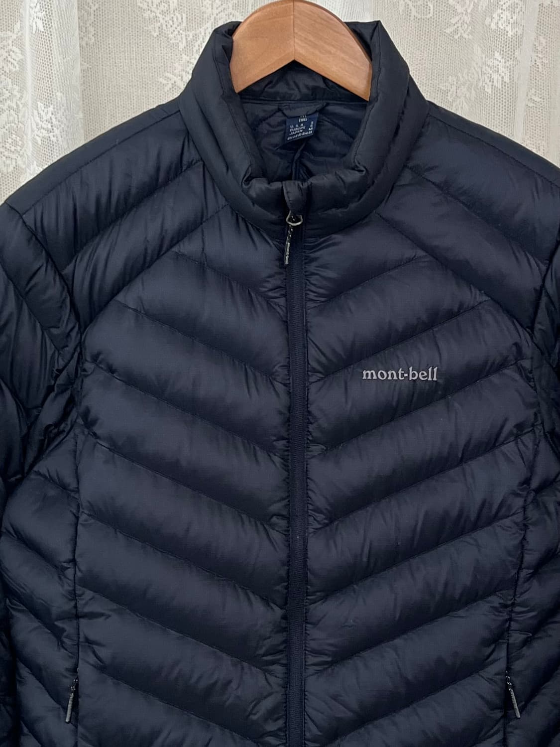 95) 몽벨 구스다운 경량 패딩 네이비 상품이미지3
